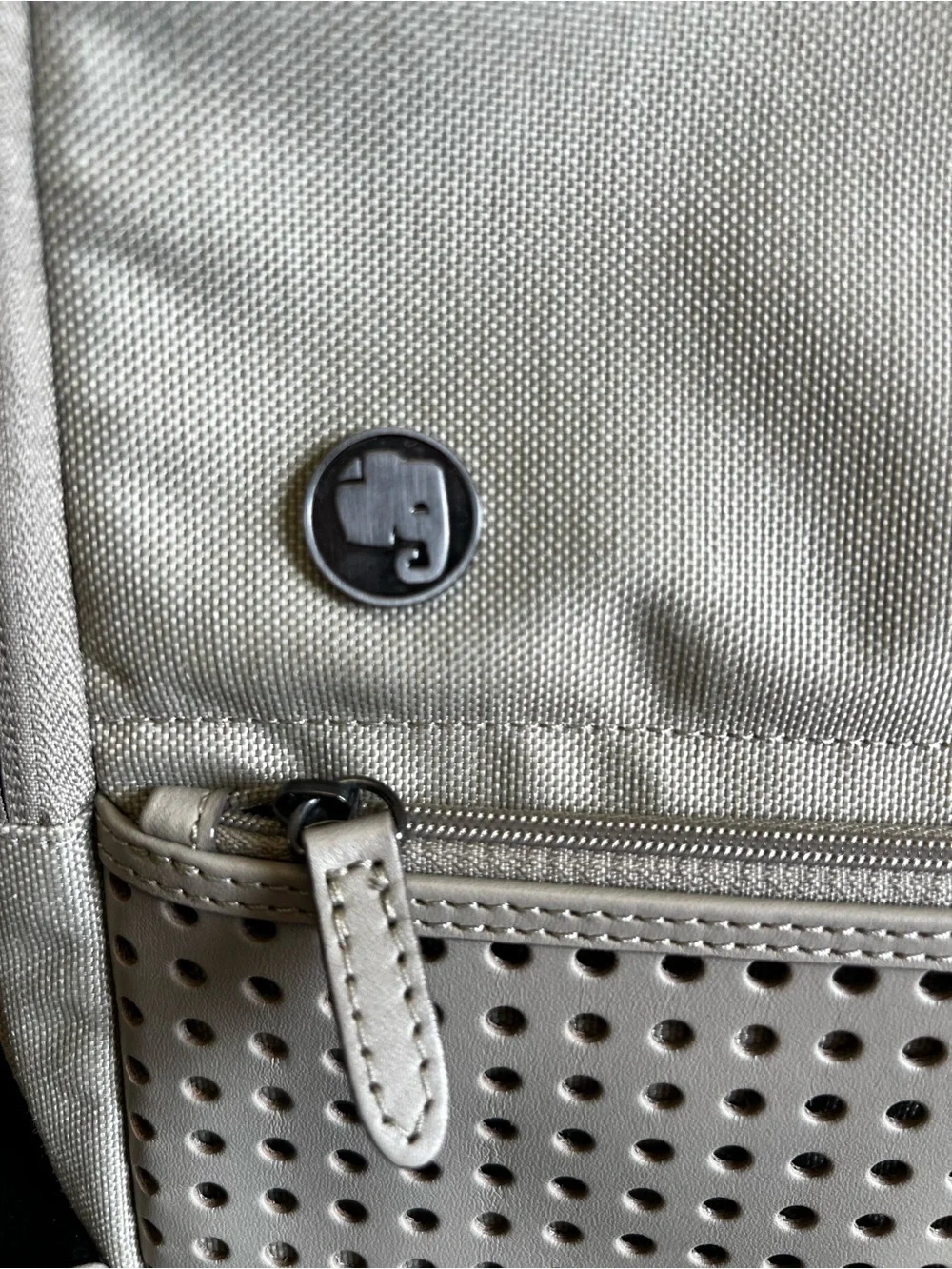 EUC!!! Evernote x AbrAsus Men's Light Gray Messenger Bag with Black Strap